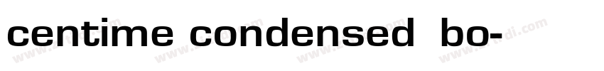 centime condensed bo字体转换